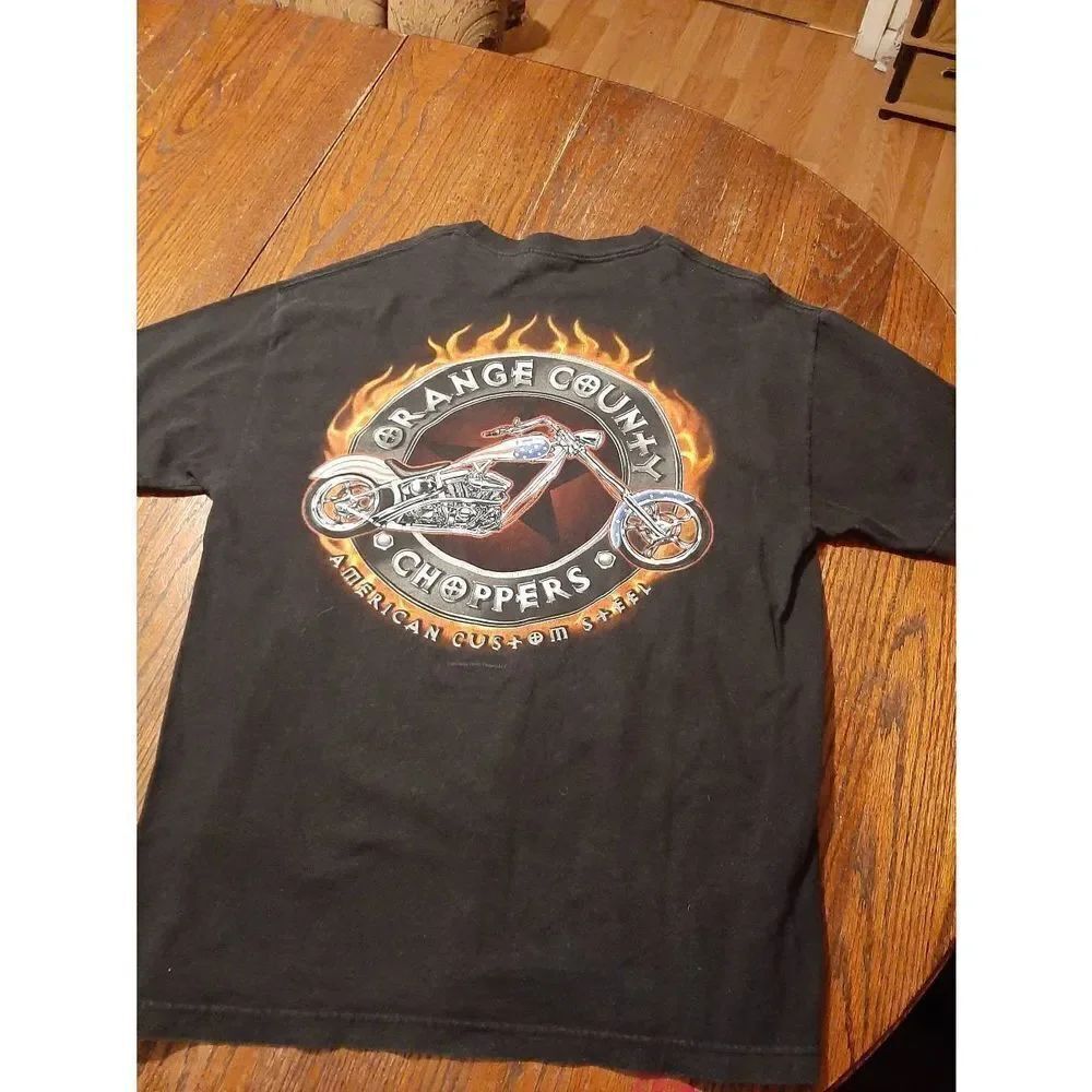 XL Vintage 2003 Orange County Chopper American Custom Steel Tee TShirt Top